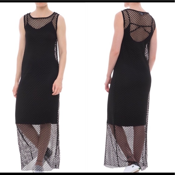 X by Gottex Open- Mesh Maxi Dress-Sleeveless - Picture 2 of 3